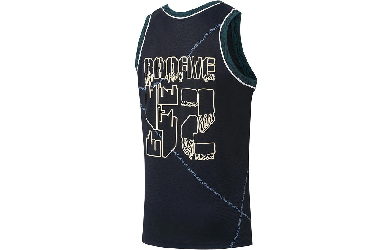 Li-Ning BadFive Graphic Basketball Jersey 'Black' AAYS095-1