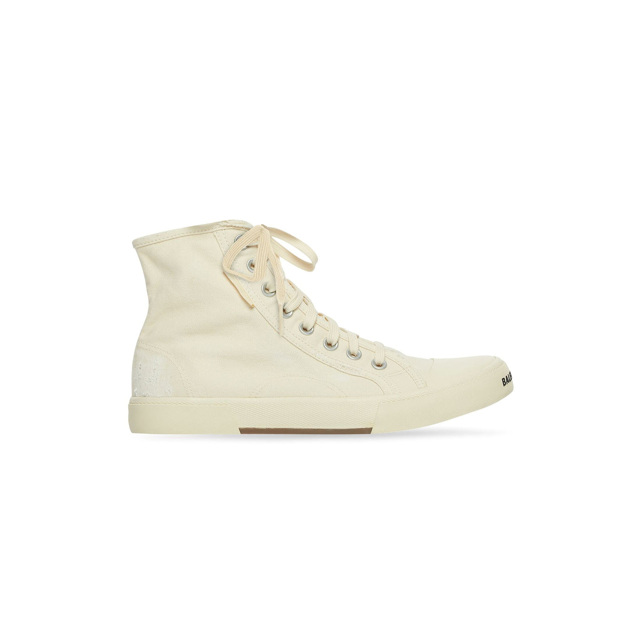 (WMNS) Balenciaga Paris High Top Sneakers 'White Destroyed Cotton and White Rubber' 688756W3RC49090