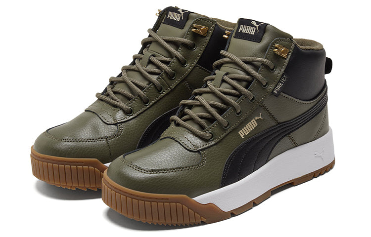 PUMA Tarrenz SB Breathable Stay Warm Non-Slip Mid Tops Casual Skateboarding Shoes Unisex Green 370552-08