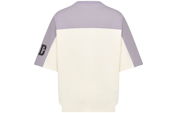 Men's DIOR x KENNY SCHARF Crossover FW21 Loose Pullover Short Sleeve Colorblock 193J648A0687-C880
