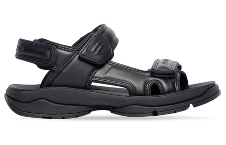 Balenciaga Tourist Sandals 'Black Technical Material' 738613W2CDA1000