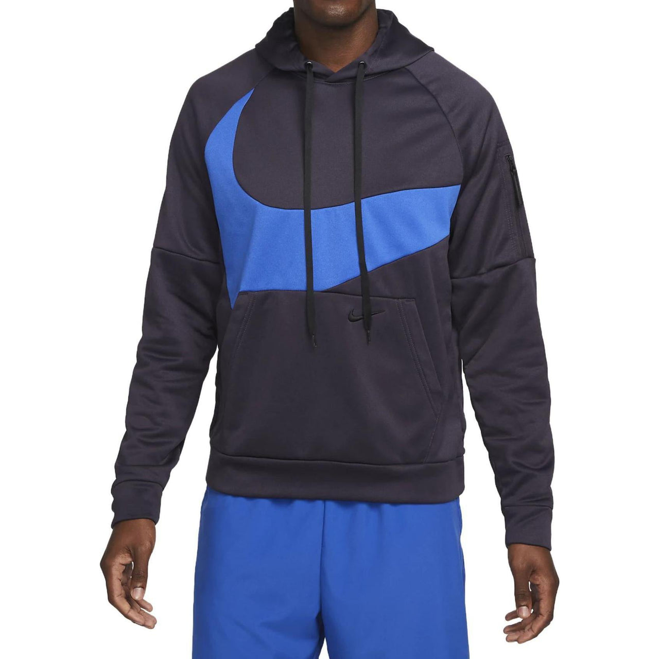 Nike Therma-FIT Swoosh Sweatshirt 'Black Blue' DQ5401-071