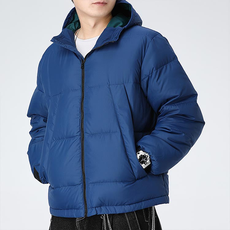 Nike LeBron Solid Color Zipper hooded down Jacket Blue CK6774-490