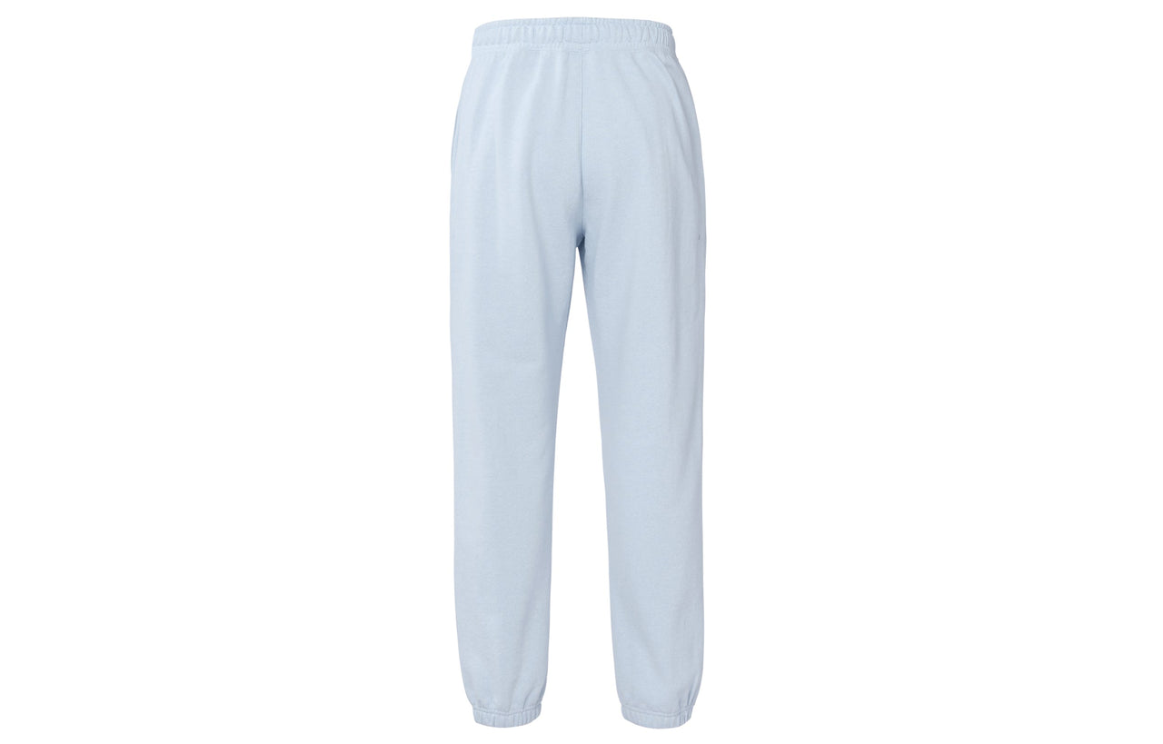 (WMNS) Nike Living Series Solid Color Logo Printing Elastic Waistband Bundle Feet Sports Pants/Trousers/Joggers Gray DD7002-438