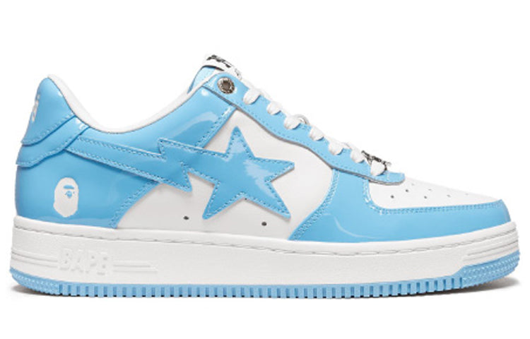 A BATHING APE Sta Low White Blue 1H70-191-001