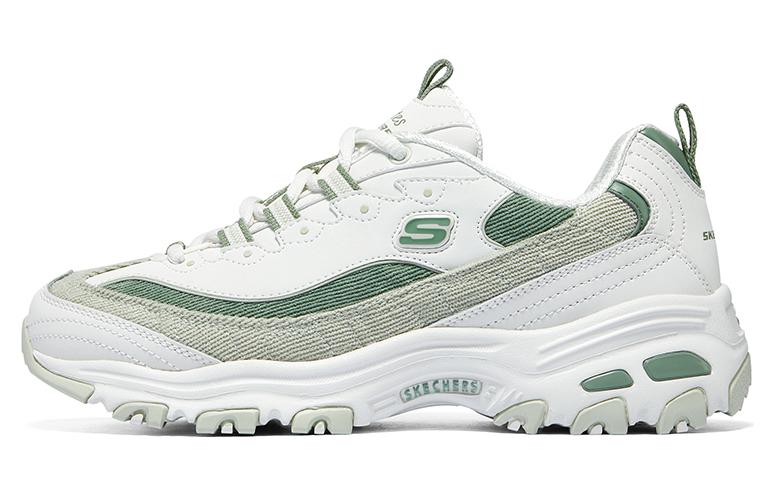 (WMNS) Skechers DLITES 1.0 'White Light Green' 896276-WMNT