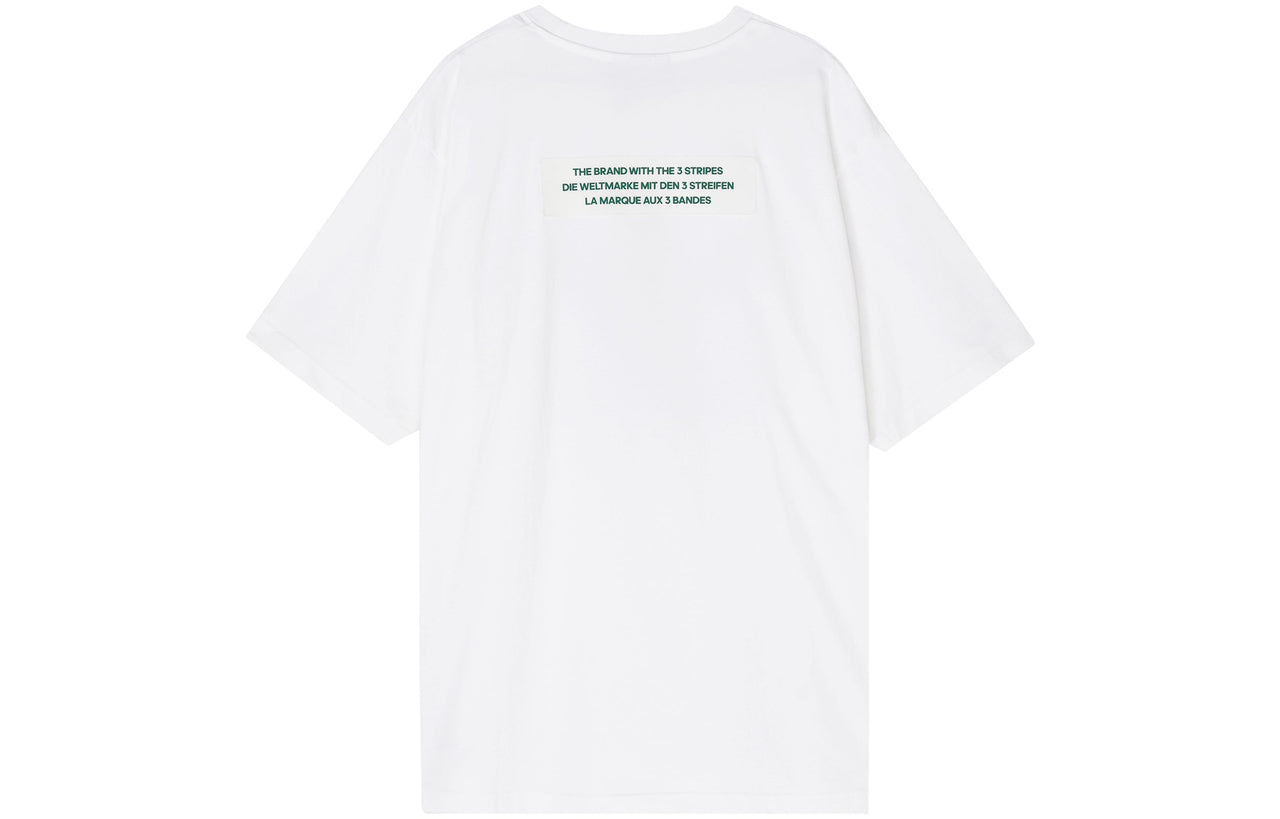 adidas originals Logo Round Neck Short Sleeve Tee For Men White H09346