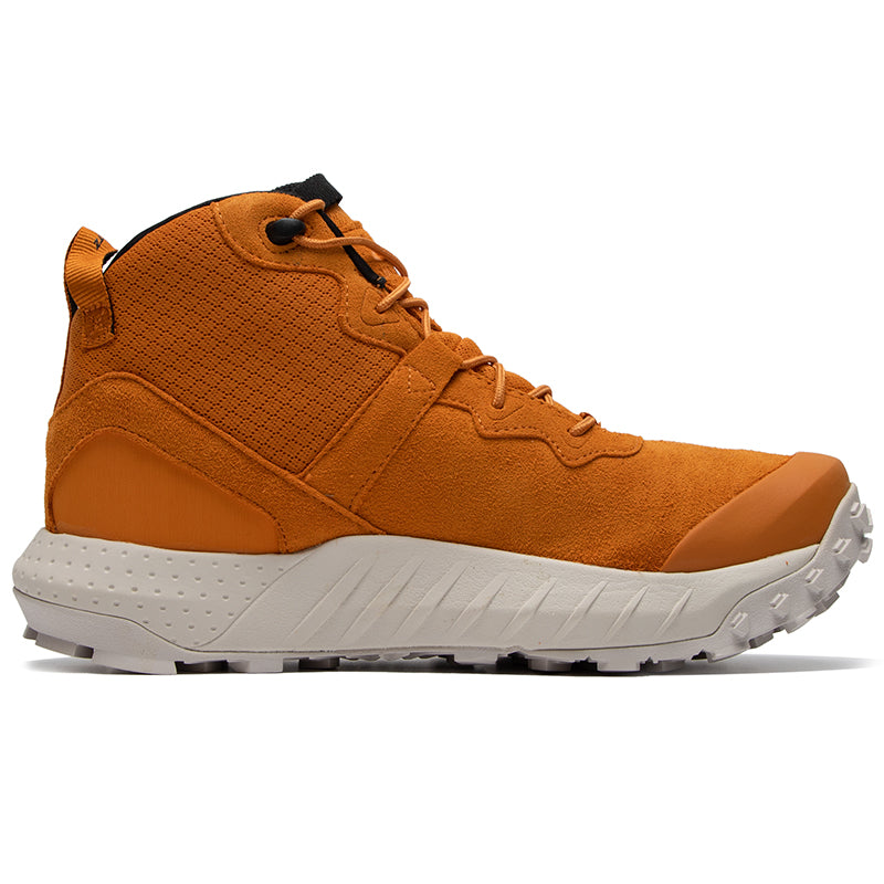 Men's UA Micro G Valsetz Trek Mid Leather Waterproof Tactical Boots 'Honey Orange' 3025577-800