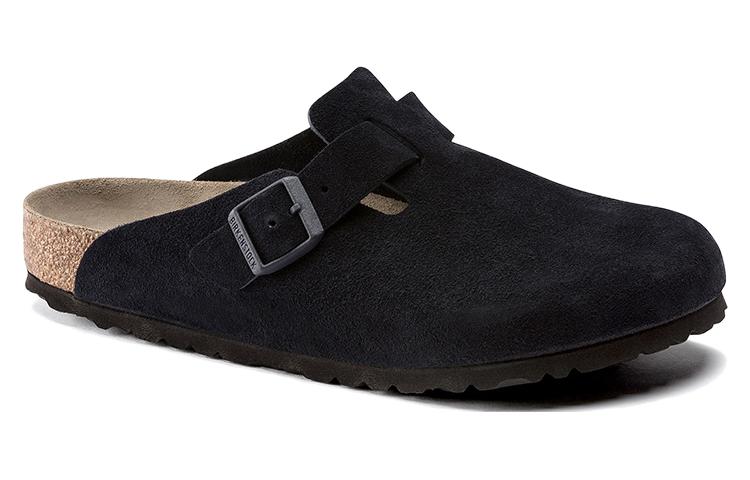 Birkenstock Boston Soft Footbed Suede Leather 'Midnight' 1023910