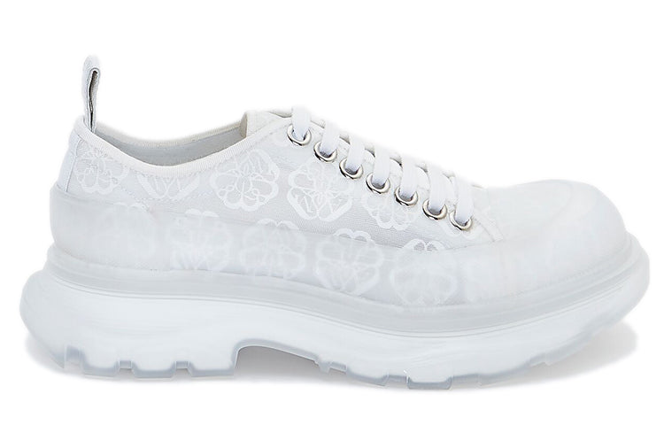 (WMNS) Alexander McQueen Tread Slick Lace Up 'White Transparent' 658085W4Q329337