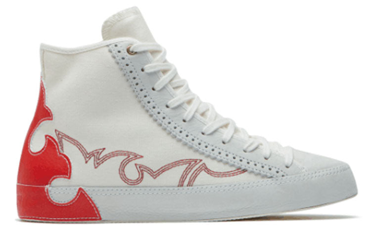 (WMNS) Converse Chuck Taylor All Star Sasha High Top Canvas Le Egret Red 565003C