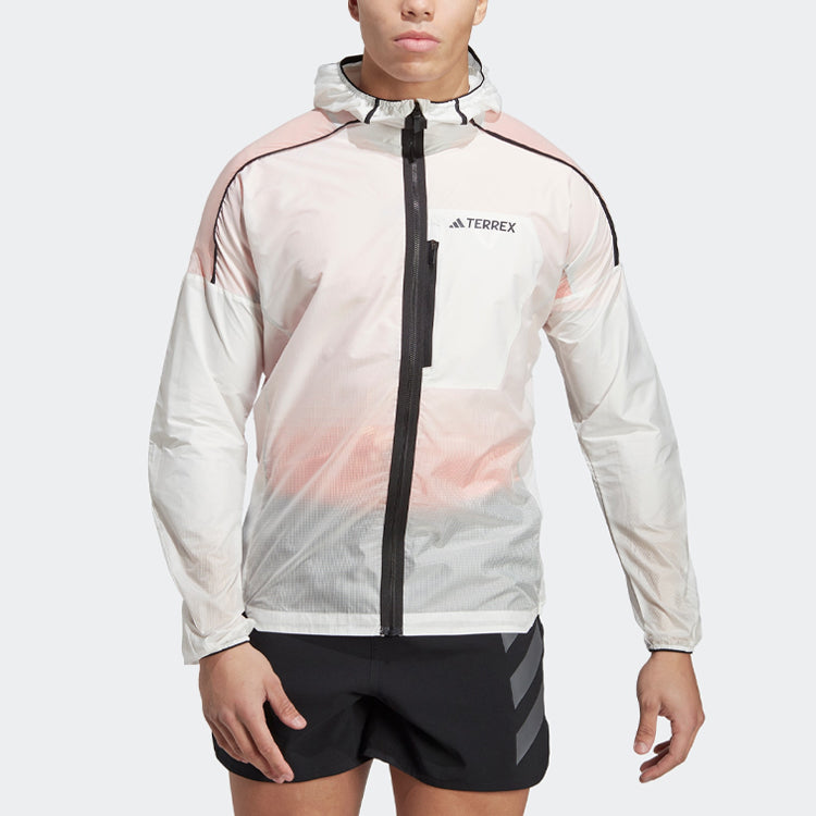 adidas Terrex Agravic Windweave Trail Running Windbreaker Jacket 'White' HT9389