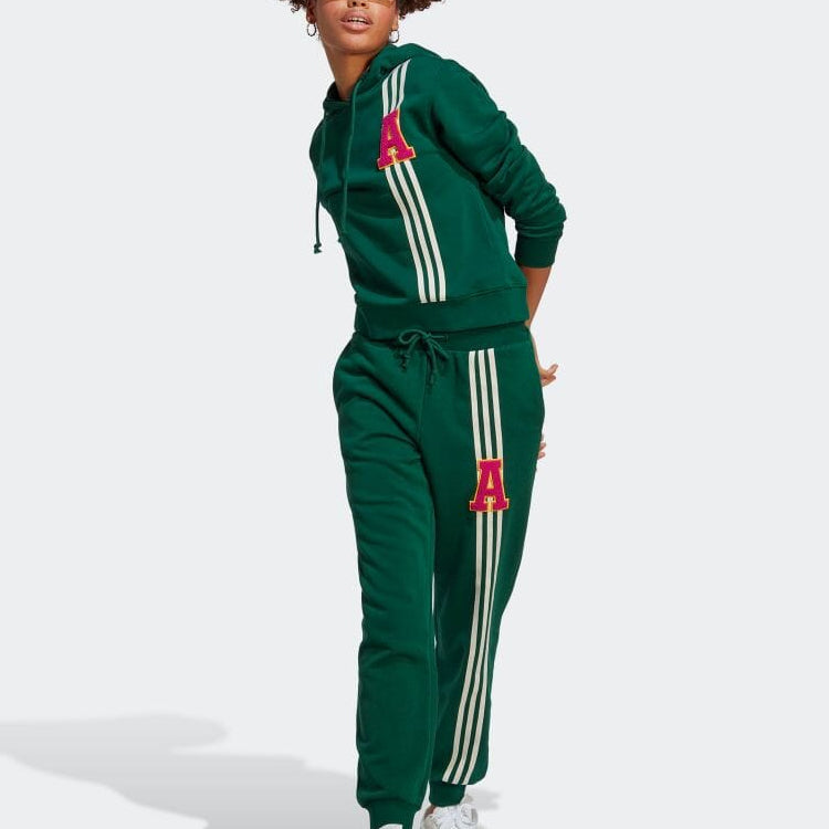 (WMNS) adidas Originals Small Logo Hoodies 'Green' IC5230