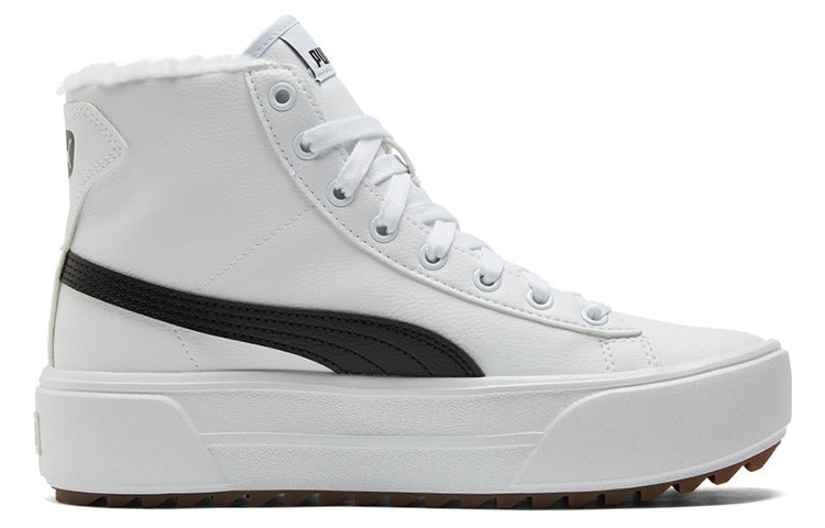 (WMNS) PUMA Kaia Mid 'Fur - White Black' 385341-02