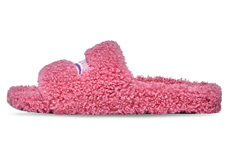 (WMNS) Balenciaga Furry Slides 'Pink' 654261W2DO15596