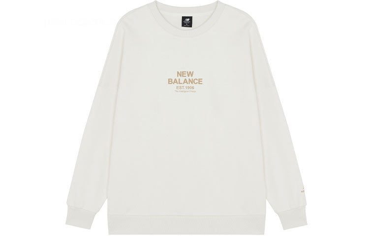 New Balance Men's New Balance 3D Logo Printing Round Neck Sports White AMT14318-NMC