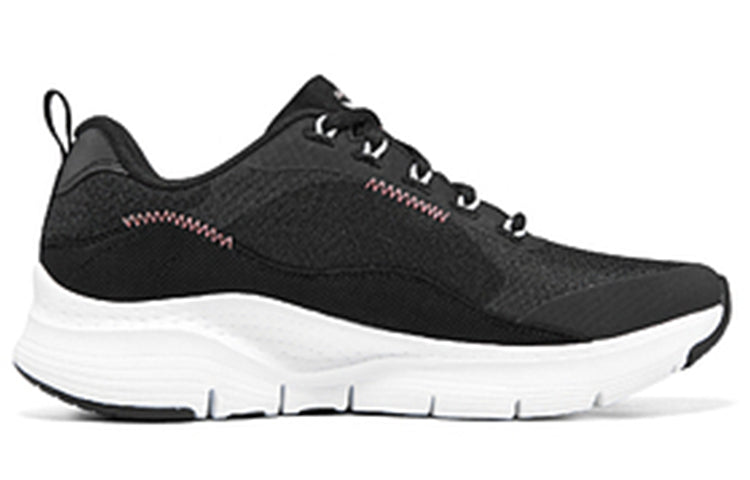 (WMNS) Skechers Arch Fit 'Black White Pink' 149719-BKWP
