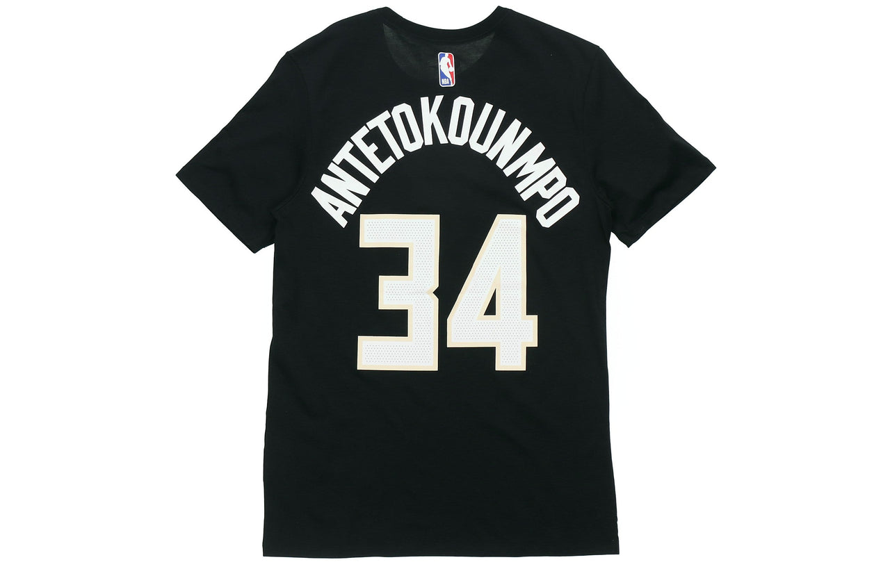 Nike Milwaukee Bucks Giannis Antetokounmpo T-Shirt 'Black' 870789-010