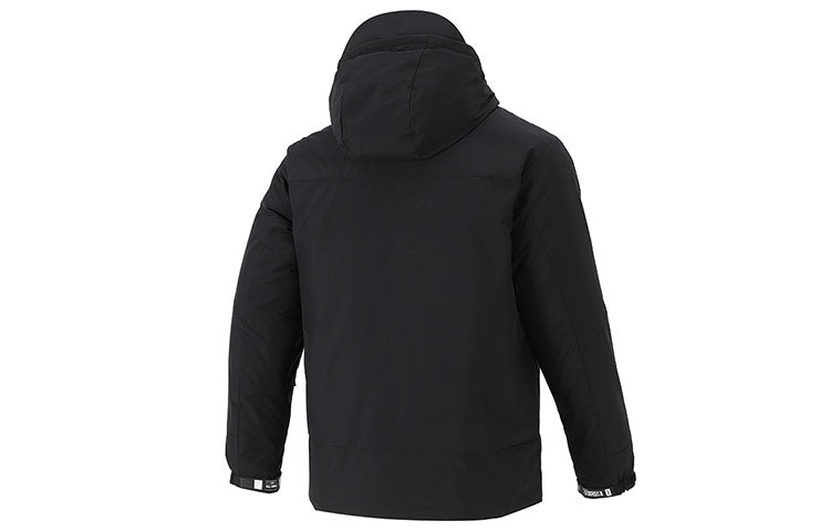 adidas Snw Down Jkt Drawstring hooded Casual Stay Warm Down Jacket Black H13869