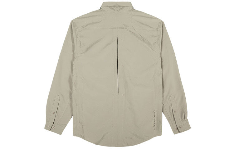 Men's Nike ACG Dri-FIT ADV UV Devastation Trail Sports Functional Waterproof Pocket Long Sleeves Autumn Khaki Jacket DB1014-087
