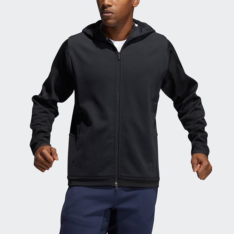 adidas Winterized Jkt Training Sports Hooded Jacket Black H35944
