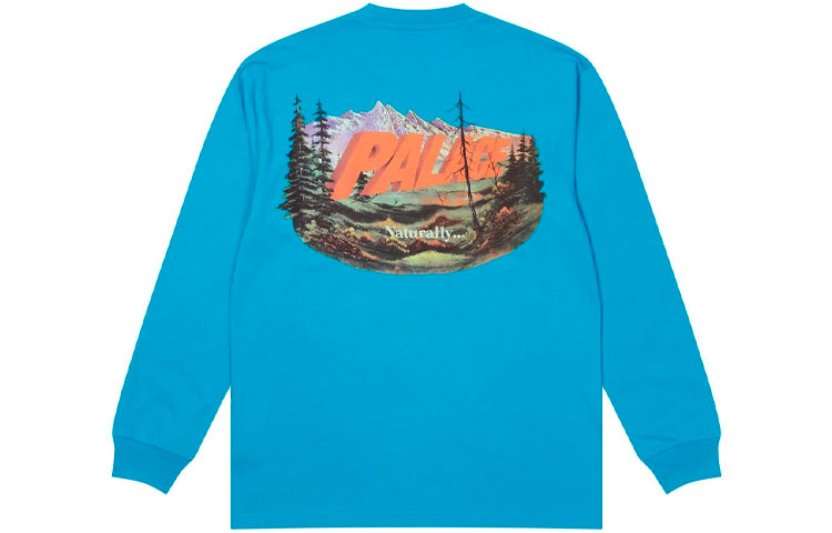 Palace FW21 Chapping Long Sleeve Petrol 'Blue' P21LS015