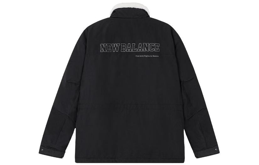 New Balance Logo Warm Jacket 'Black White' 5QC44293-BK