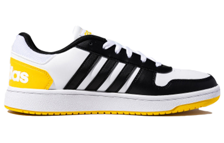 adidas Hoops 2.0 'Black White Yellow' FW5993