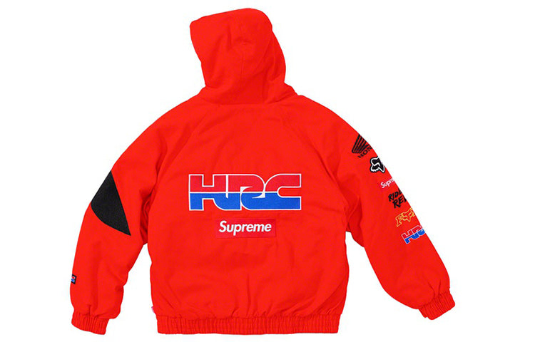 Supreme x Honda Fox Racing Puffy Zip Up Jacket 'Red' SUP-FW19-596