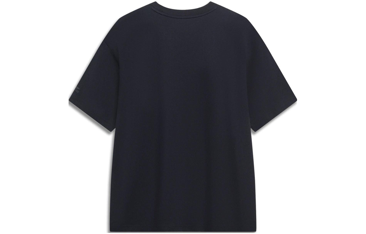 Li-Ning Hoops Photo Graphic T-shirt 'Black' AHST725-1