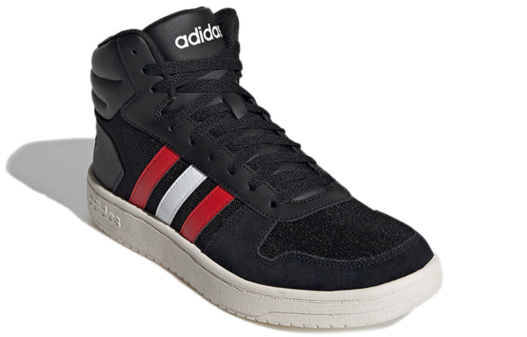 adidas Hoops 2.0 Mid 'Black Red White' FY5198