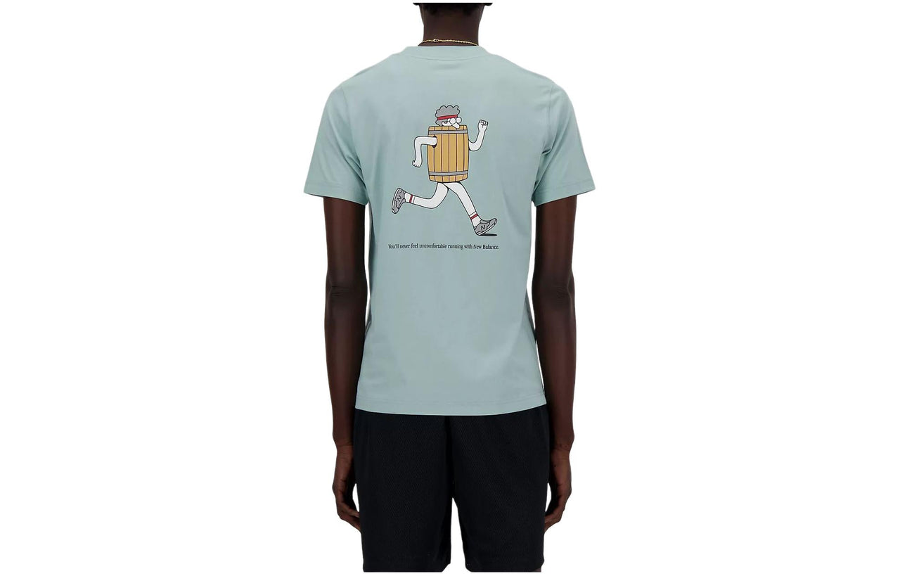 New Balance Sport Essentials Barrel Runner T-Shirt 'Blue' MT41596SAM