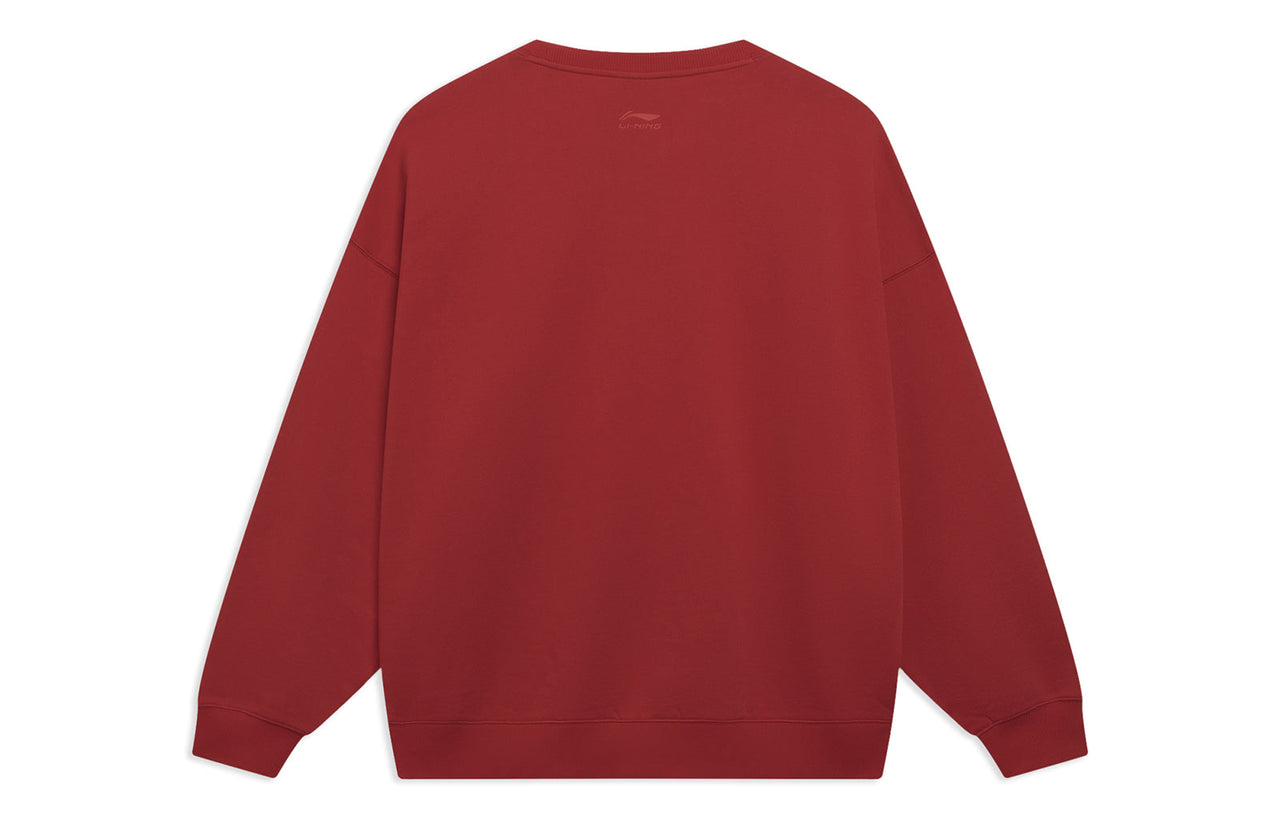 Li-Ning Counterflow Cartoon Rabbit Graphic Sweatshirt 'Red' AWDT527-4