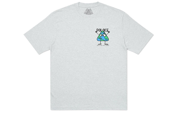 PALACE Globlerone Pattern Printing Short Sleeve Unisex Gray PAL-SS20-59