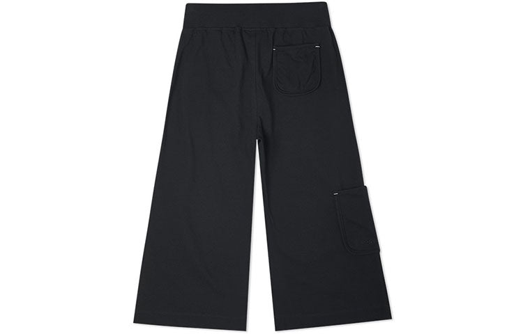 (WMNS) Converse Knit Cargo Straight Casual Pants/Trousers Black 10021453-A01