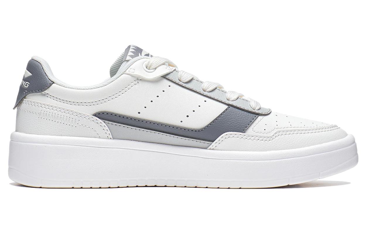 (WMNS) Li-Ning Qingyi Skate Shoes 'White Grey' AGCT402-4