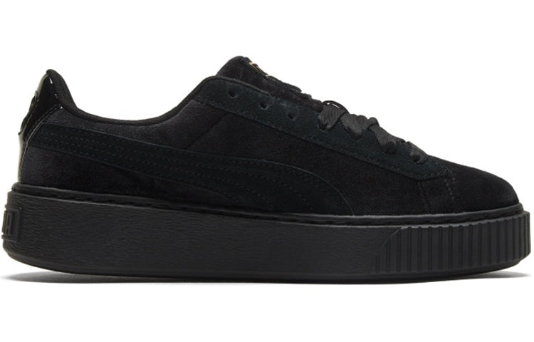 (WMNS) PUMA Platform Velvet 'Black Gold' 373935-01