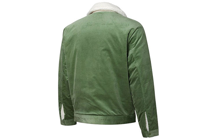 PUMA Cord Embroidered Logo reversible corduroy Jacket Green 534751-67