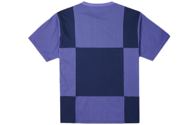 Converse Color Blocked Jersey Pocket T-Shirt 'Purple' 10023255-A01