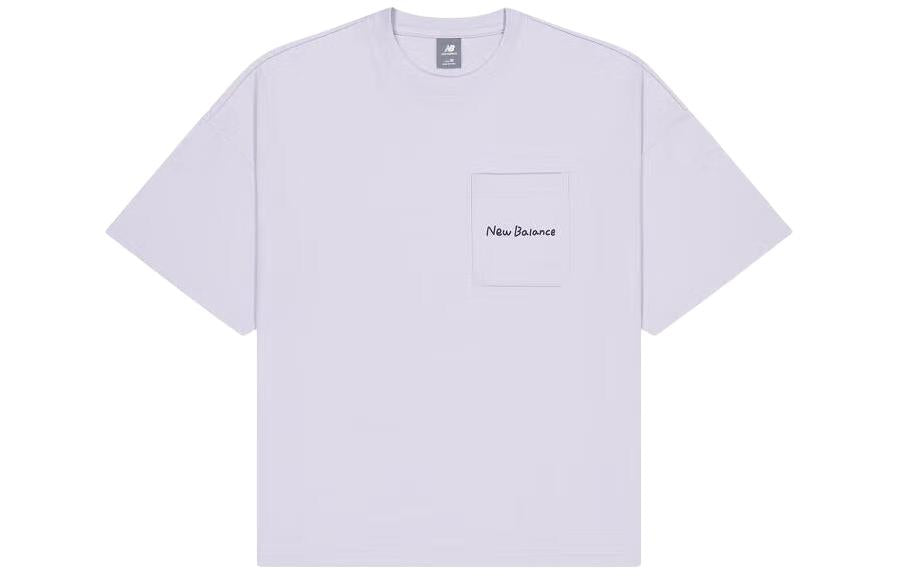 (WMNS) New Balance Running Graphic T-Shirt 'Blue' AWT42319-GRV