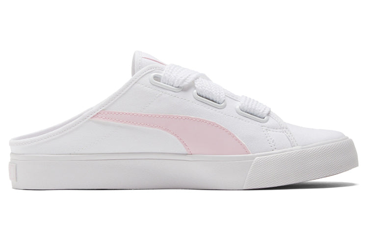 (WMNS) PUMA Bari Mule Ribbon Casual Skateboarding Shoes White Pink 382331-04