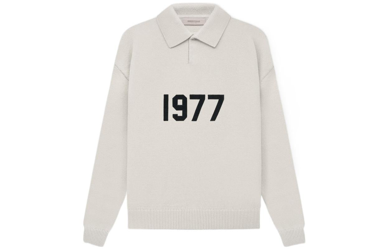 Fear of God Essentials SS22 1977 Henley Rugby Polo Shirt 'Wheat' FOG-SS22-157