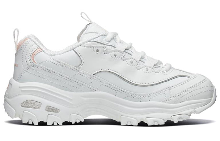 (WMNS) Skechers D'Lites GS White/Pink 11931-WPK