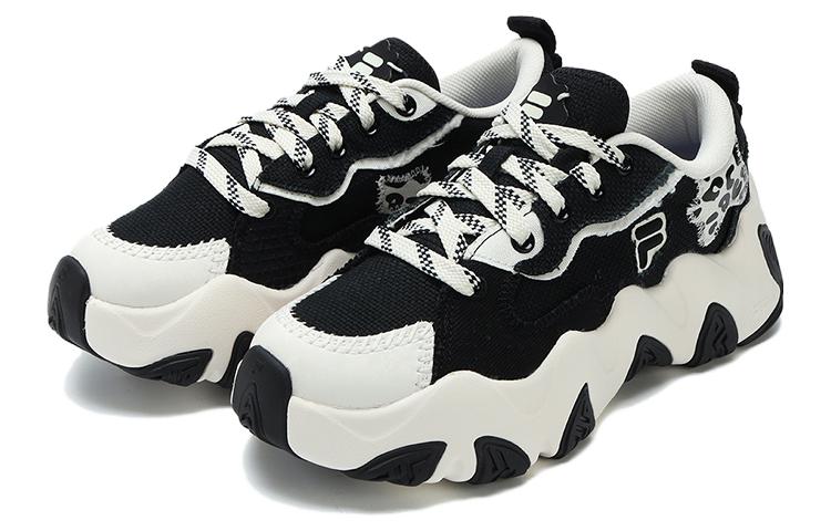 (WMNS) FILA FUSION STARFISH-CVS Footwear Sneakers 'Black White' T12W321302FBW