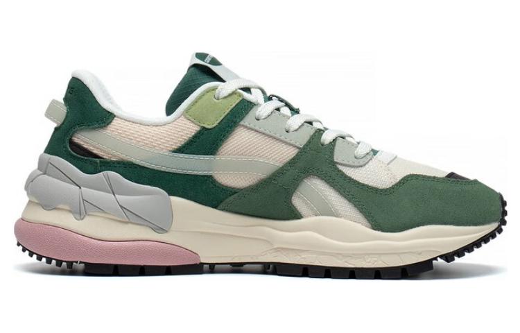 (WMNS) Li-Ning ChengFeng Sport Sneakers 'Beige Green Pink' AGCT172-4