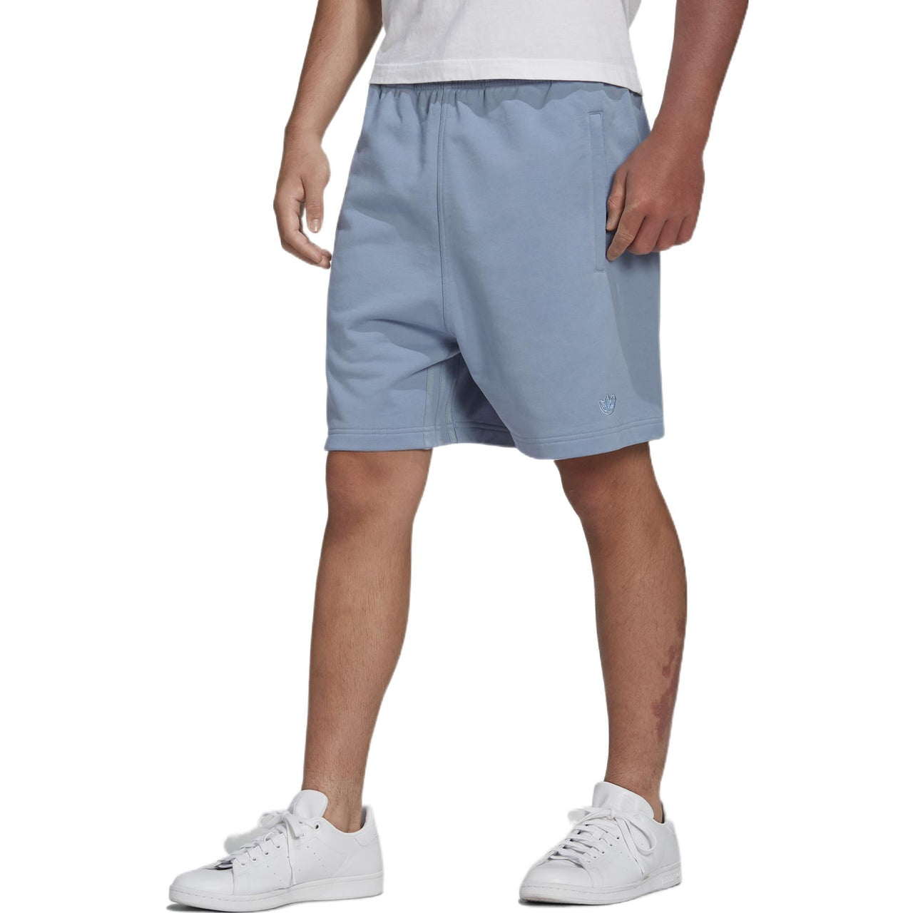 adidas originals Ess Short Solid Color Casual Sports Shorts Blue HD4819