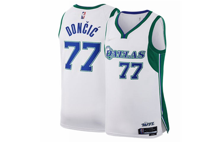 Nike NBALuka Doncic  Dallas Mavericks 75th Anniversary City SW Fan Edition Basketball Jersey #77 DB4023-100