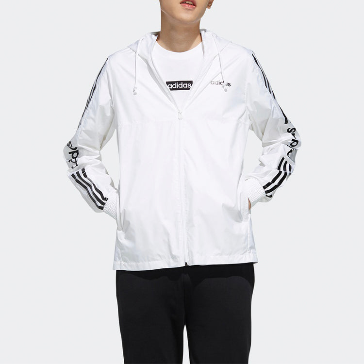 adidas neo Cozy Sports Hooded Jacket White EI4677