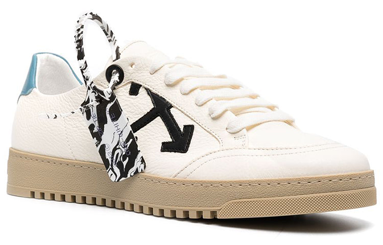 Off-White Dunk Low Spliced Laces 'White Blue Tan' OMIA042R21LEA0010110