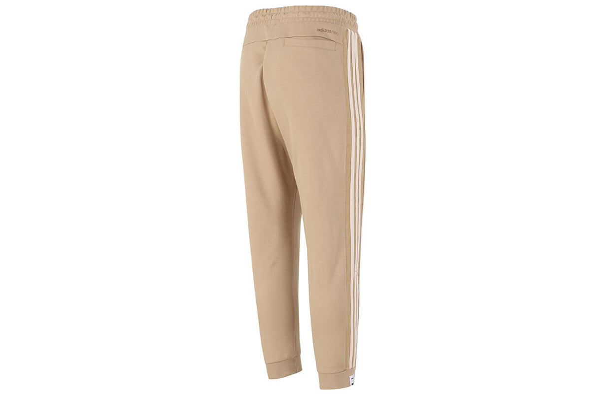 Men's adidas SMLY TP 1 Stripe Athleisure Casual Sports Long Pants/Trousers Khaki H45520